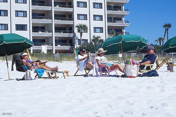 Serious communal chilling. 25 October 1999, Destin, FL, by David J. L'Hoste