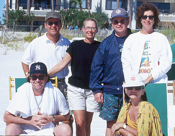 Group photo. 25 October 1999, Destin, FL, by a passerby.