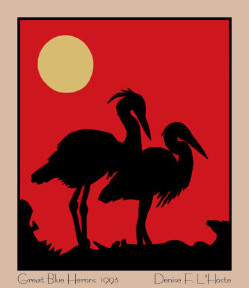 Great Blue Herons 1993 - Denise F. L'Hoste