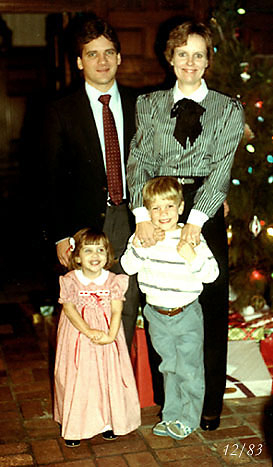 Randy, Tina, Robin and Scott - Christmas 1983